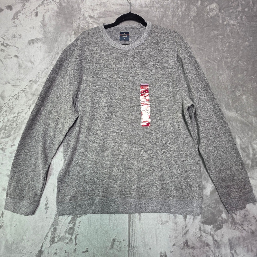 Members Mark Mens Crewneck Pullover Sweatshirt‎ Granite Gray XL SOF15780